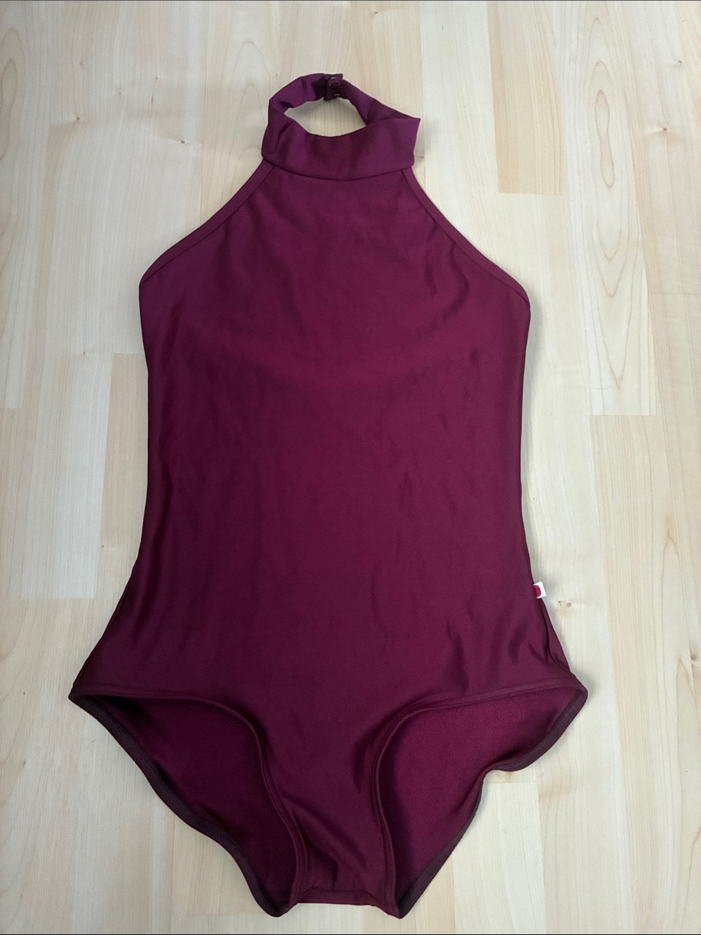 Yumiko Halter Neck Maroon Leotard L